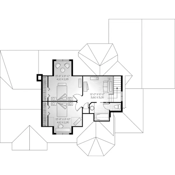 Traditional House Plan Second Floor - Durant Park Country Home 032D-0217 - Search House Plans and More