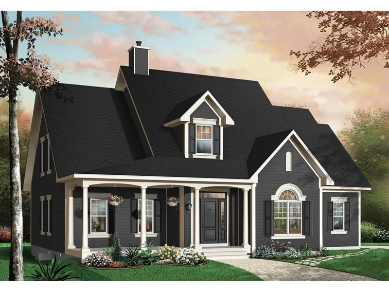 Traditional House Plan Front Photo 01 - Glenview Country Bungalow Home 032D-0227 - Search House Plans and More