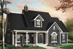 Traditional House Plan Front Photo 01 - Glenview Country Bungalow Home 032D-0227 - Search House Plans and More