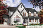 Traditional House Plan Front Photo 04 - Bethel Farm European Home 032D-0228 - Search House Plans and More