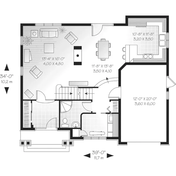 European House Plan First Floor - Wilmington Crest English Home 032D-0230 - Shop House Plans and More