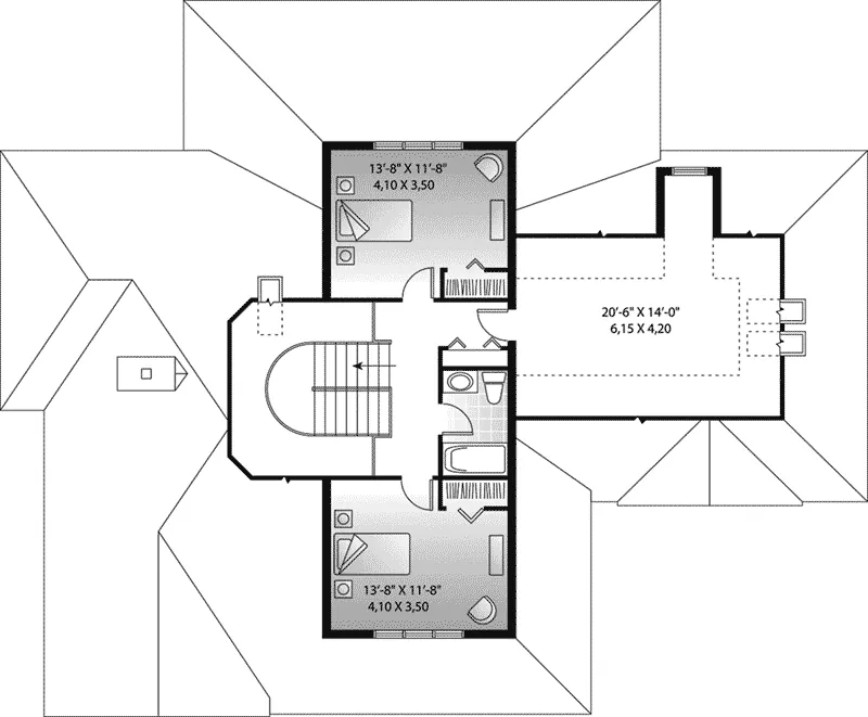 Country House Plan Second Floor - Laurenburg Country Farmhouse 032D-0231 - Shop House Plans and More