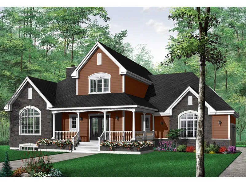 Country House Plan Front Photo 03 - Laurenburg Country Farmhouse 032D-0231 - Shop House Plans and More