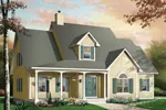 Neoclassical House Plan Front Image - Caswell Place Country Home 032D-0232 - Search House Plans and More