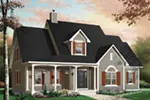 Farmhouse Plan Front Photo 01 - Caswell Place Country Home 032D-0232 - Search House Plans and More