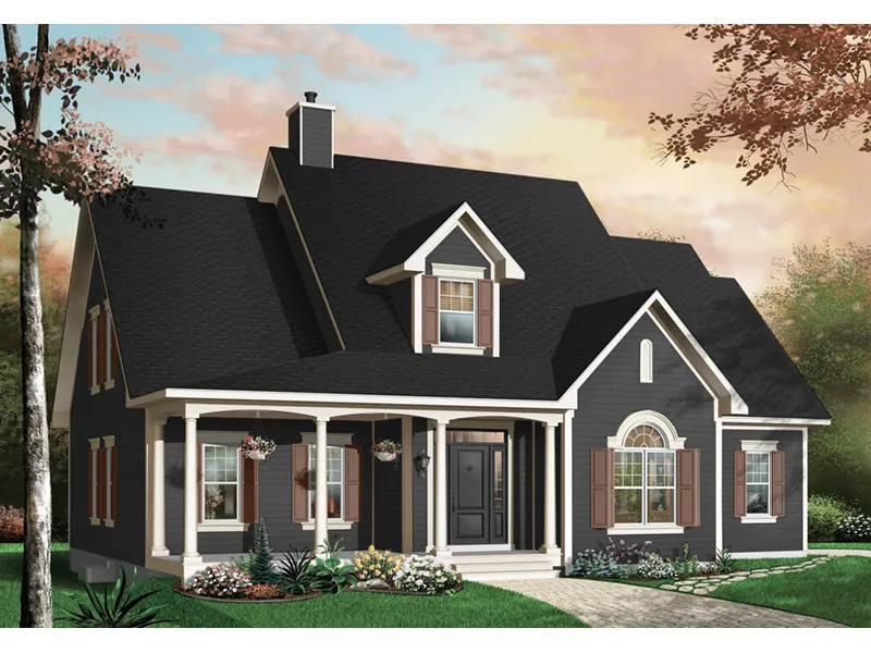 Farmhouse Plan Front Photo 02 - Caswell Place Country Home 032D-0232 - Search House Plans and More