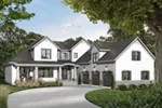 Traditional House Plan Front Image - Olin Luxury Arts And Crafts Home 032D-0241 - Shop House Plans and More