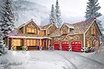 Traditional House Plan Front Photo 04 - Olin Luxury Arts And Crafts Home 032D-0241 - Shop House Plans and More