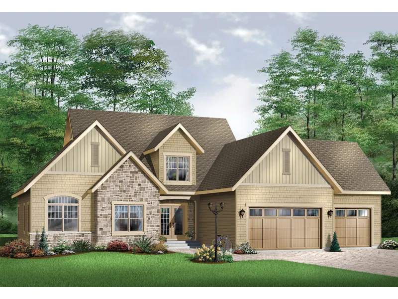 Tudor House Plan Front Image - Courtney Manor Luxury Home 032D-0242 - Search House Plans and More