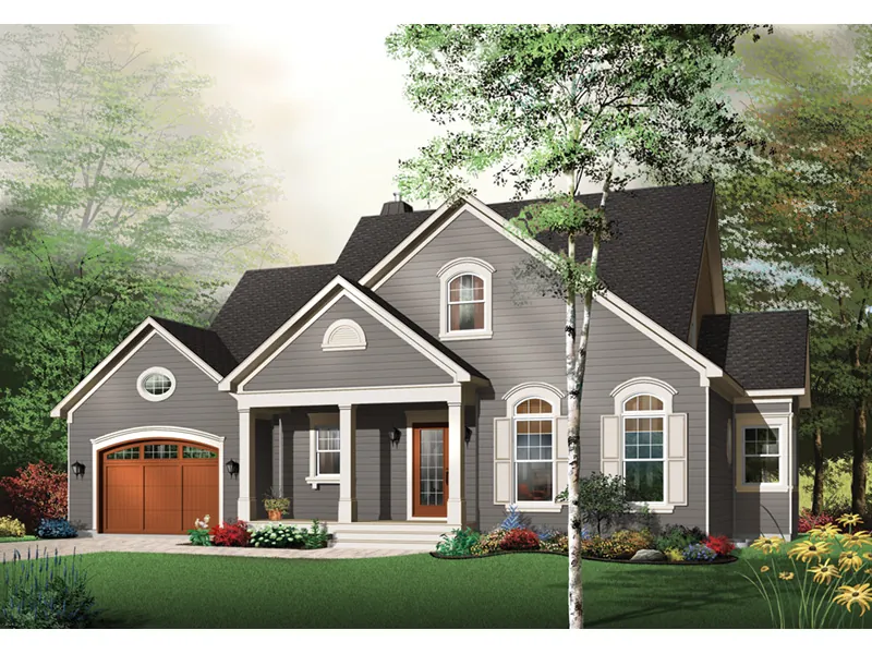 Traditional House Plan Front Photo 01 - Jackson Crest Traditional Home 032D-0244 - Search House Plans and More