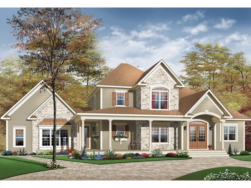 Neoclassical House Plan Front Image - Newton Grove Country Farmhouse 032D-0248 - Shop House Plans and More