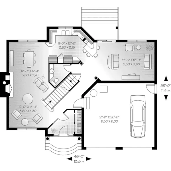 First Floor - Albertson Traditional Home 032D-0251 - Search House Plans and More