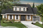Colonial House Plan Front Photo 03 - Laurel Creek Country Style Home 032D-0254 - Shop House Plans and More