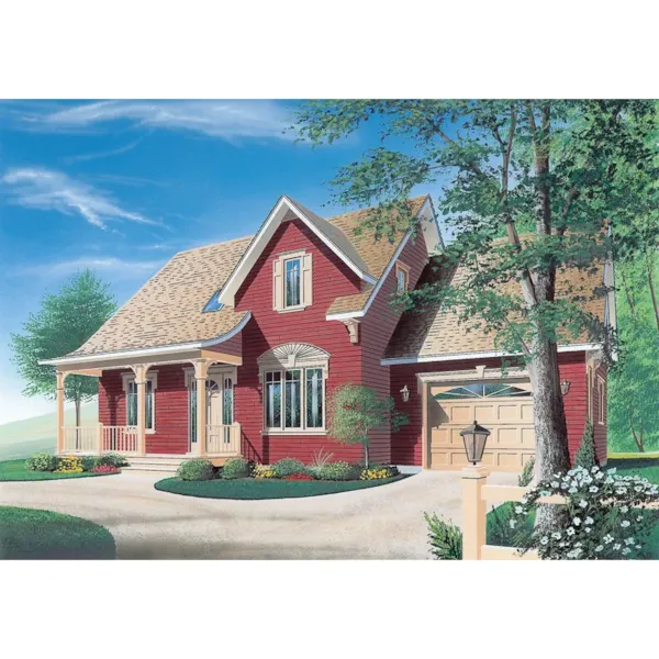 Acadian House Plan Front Image - Dunbridge Country Home 032D-0260 - Search House Plans and More