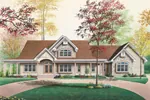 Front Image - Grover Point Craftsman Home 032D-0262 - Search House Plans and More