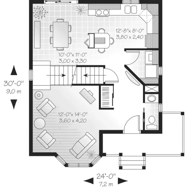 First Floor - Arlington Pier Craftsman Home 032D-0271 - Search House Plans and More