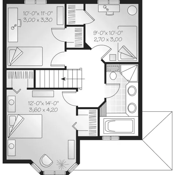 Second Floor - Arlington Pier Craftsman Home 032D-0271 - Search House Plans and More