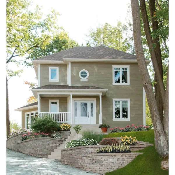 Country House Has Relaxing Covered Front Porch