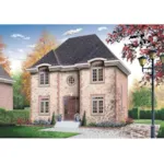 Colonial House Plan Front Image - Geyer Hill Country French Home 032D-0276 - Search House Plans and More