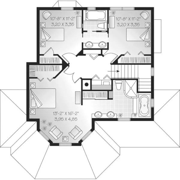 Country House Plan Second Floor - Glenmont Farm Country Home 032D-0289 - Search House Plans and More