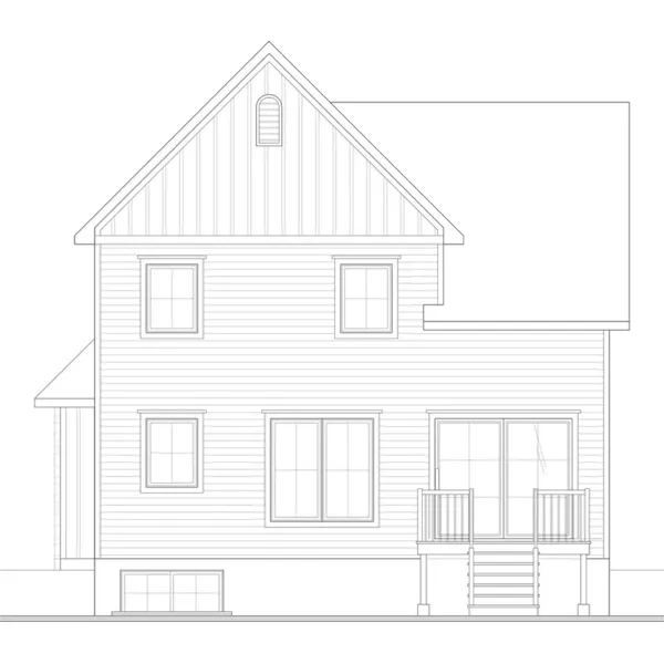 Contemporary House Plan Side View Photo - Fincastle Traditional Home 032D-0309 - Search House Plans and More