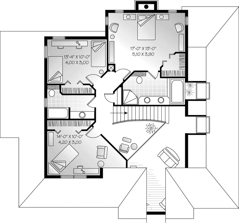 Second Floor - Alfred Country Farmhouse 032D-0341 - Search House Plans and More