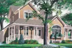 Front Photo 01 - Alfred Country Farmhouse 032D-0341 - Search House Plans and More