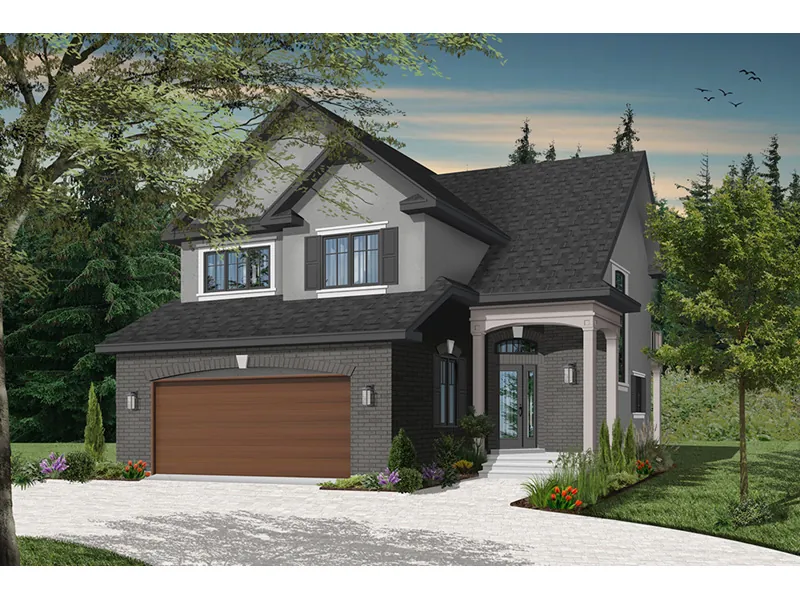 European House Plan Front Photo 02 - Pomeroy Park Traditional Home 032D-0342 - Shop House Plans and More