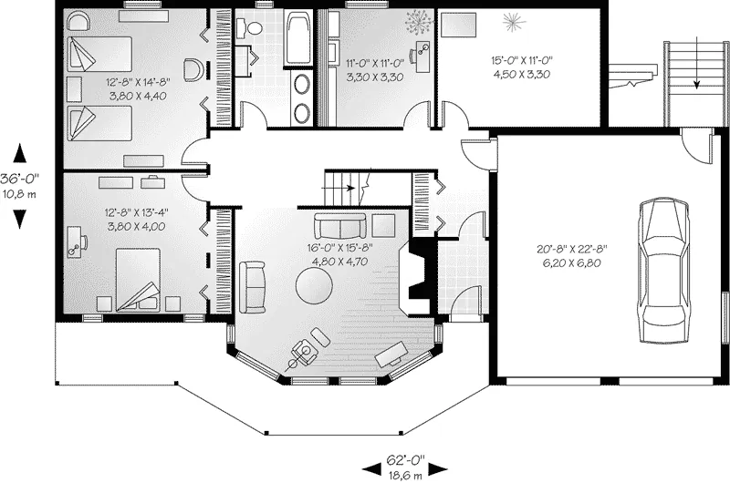 First Floor - Chasetown Luxury Mountain Home 032D-0351 - Search House Plans and More