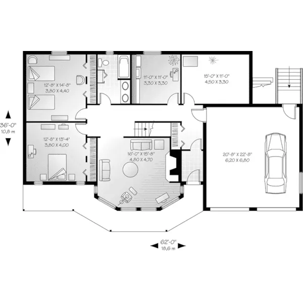 First Floor - Chasetown Luxury Mountain Home 032D-0351 - Search House Plans and More