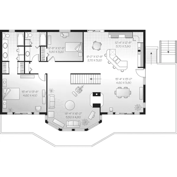 Second Floor - Chasetown Luxury Mountain Home 032D-0351 - Search House Plans and More