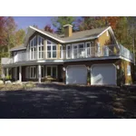 A Grand Deck Surrounds This Luxurious Mountain Home