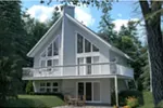 Country House Plan Rear Photo 01 - Winton Woods A-Frame Home 032D-0353 - Shop House Plans and More