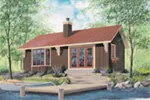 Vacation House Plan Front Image - Remington Cove Cottage Home 032D-0357 - Shop House Plans and More