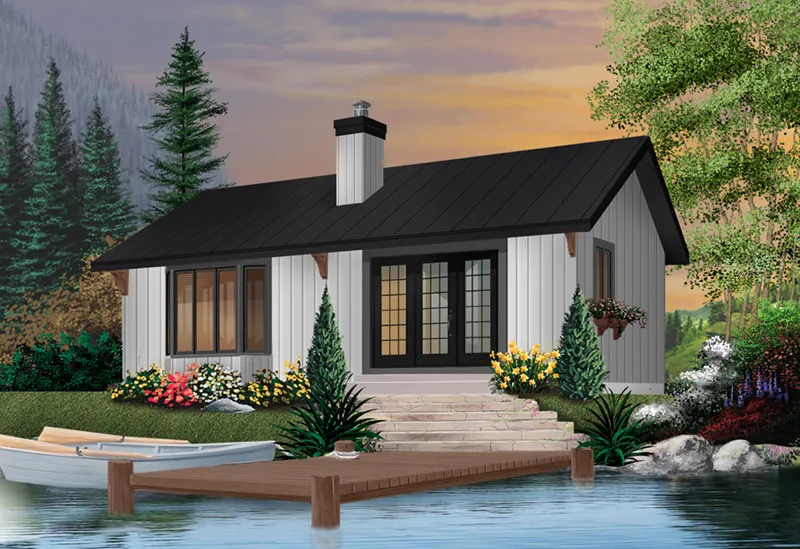 Rustic Style Cottage Is Perfect For A Lakeside Setting