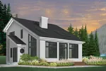 Contemporary House Plan Front Image - Kissinger Cove Vacation Home 032D-0362 - Search House Plans and More