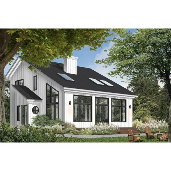 Waterfront House Plan Front Photo 06 - Kissinger Cove Vacation Home 032D-0362 - Search House Plans and More
