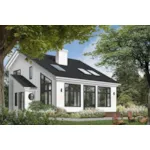 Waterfront House Plan Front Photo 06 - Kissinger Cove Vacation Home 032D-0362 - Search House Plans and More