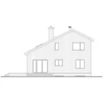 Waterfront House Plan Rear Elevation - Kissinger Cove Vacation Home 032D-0362 - Search House Plans and More