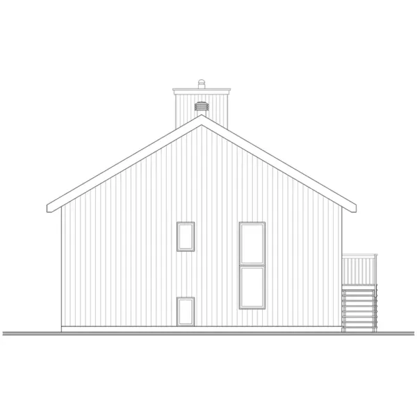 Country House Plan Rear Elevation - Neville Peak Mountain Home 032D-0363 - Shop House Plans and More