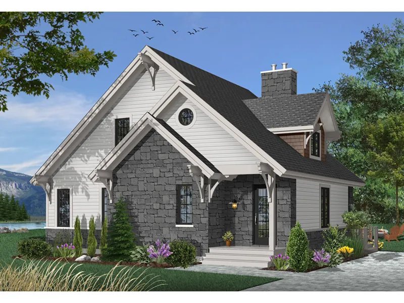 Cabin & Cottage House Plan Front Photo 04 - Duffy Pass Cottage Cabin Home 032D-0368 - Search House Plans and More