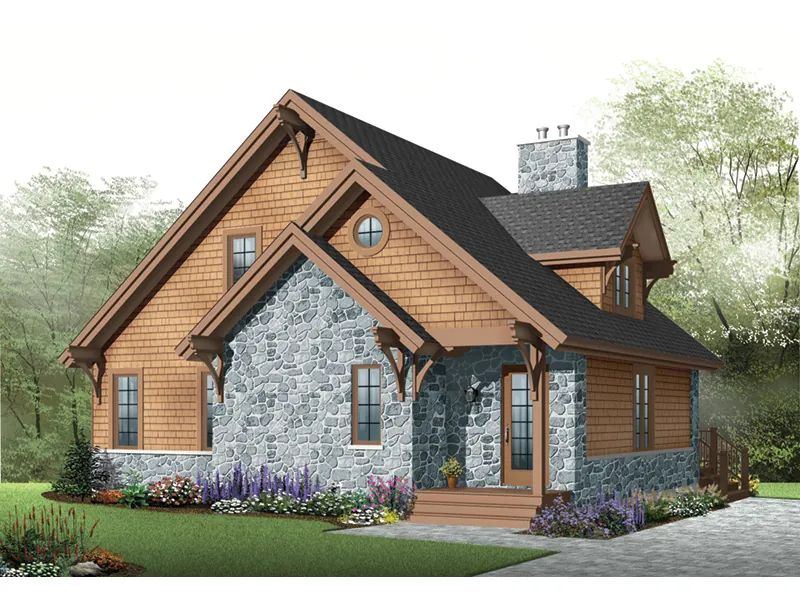 Rustic House Plan Front Photo 08 - Duffy Pass Cottage Cabin Home 032D-0368 - Search House Plans and More