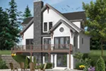 Rustic House Plan Rear Photo 08 - Duffy Pass Cottage Cabin Home 032D-0368 - Search House Plans and More