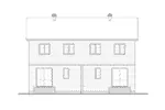 Neoclassical House Plan Rear Elevation - Kenton Multi-Family Duplex 032D-0370 - Search House Plans and More