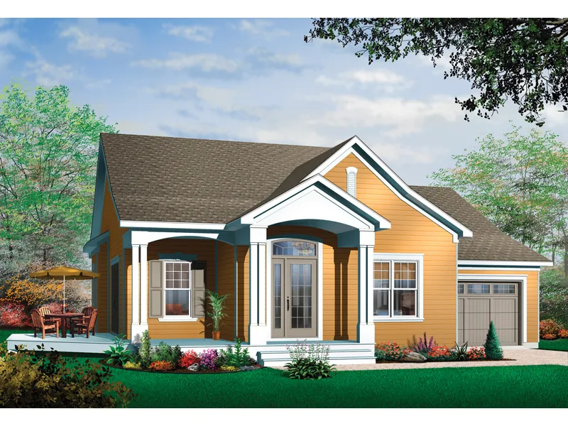 Traditional House Plan Front Image - Arnette Place Craftsman Home 032D-0396 - Search House Plans and More