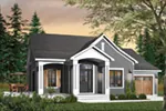 Traditional House Plan Front Photo 01 - Arnette Place Craftsman Home 032D-0396 - Search House Plans and More