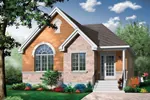 Ranch House Plan Front Photo 01 - Clarita Narrow Lot Ranch Home 032D-0414 - Search House Plans and More