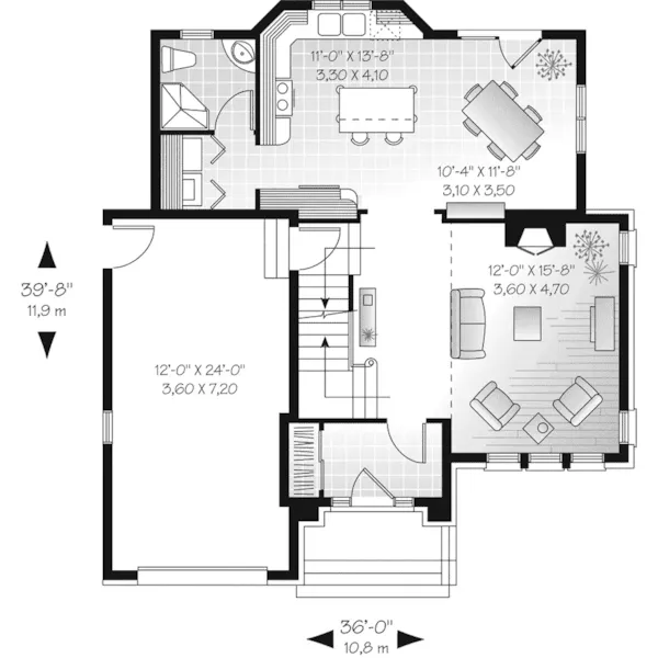 First Floor - Fletcher Manor European Home 032D-0427 - Search House Plans and More