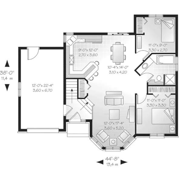 Victorian House Plan First Floor - Dougherty Ranch Home 032D-0432 - Search House Plans and More