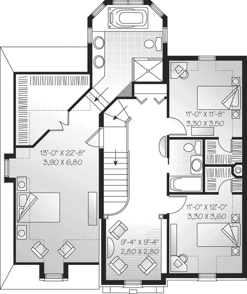 Second Floor - Calumet European Home 032D-0439 - Search House Plans and More